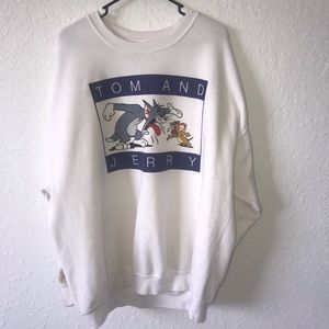 Tom and Jerry Tommy Hilfiger Mock Sweater size XL